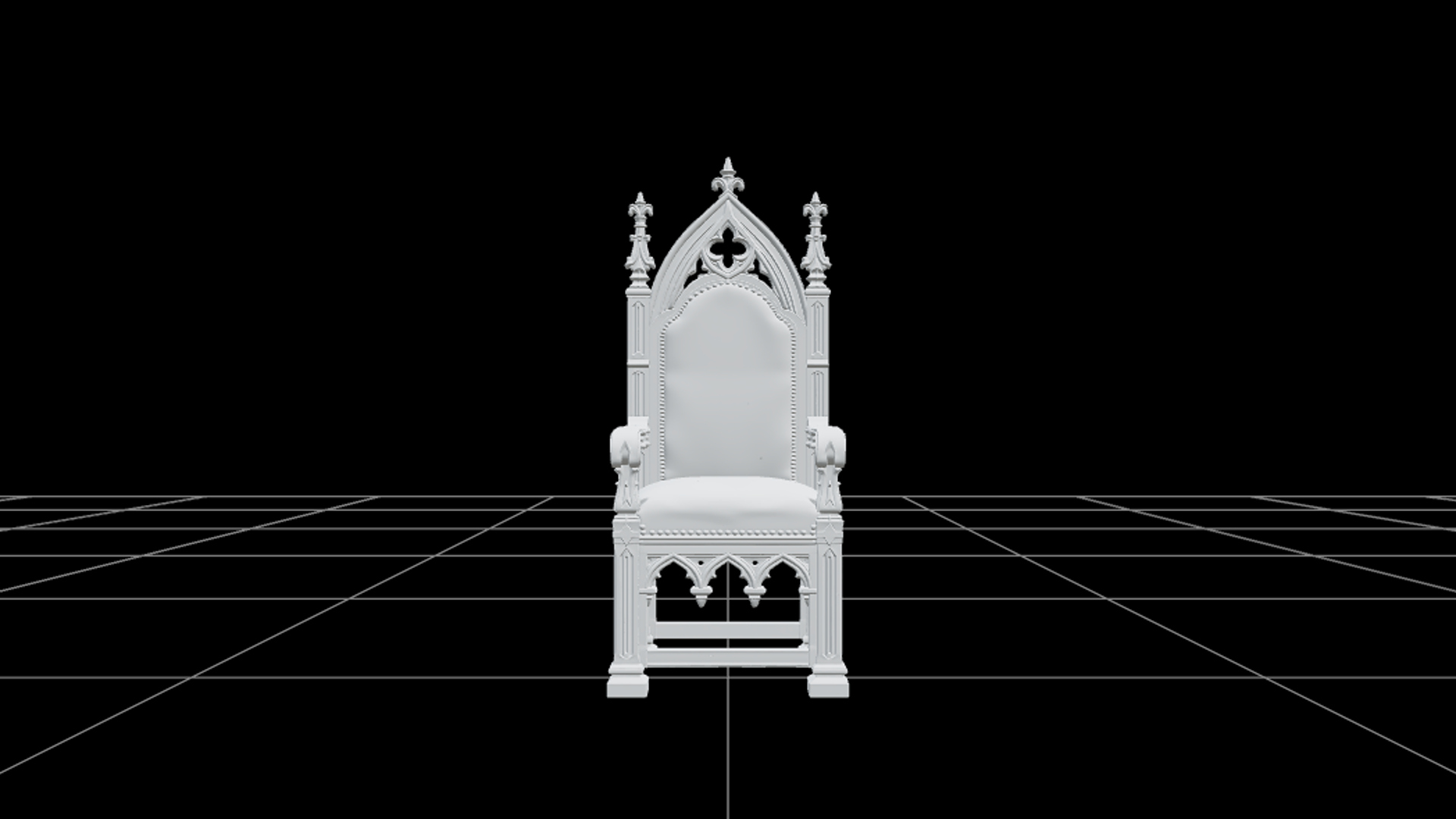 Rusty Cemetery Fence with Curled Vine Details 3D Model 3D Model