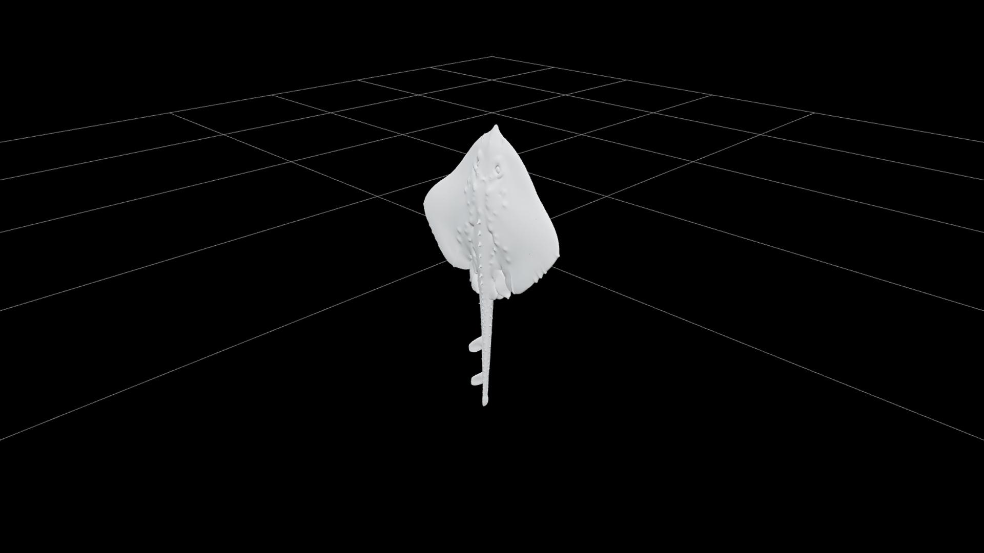 Thornback Ray Detailed Model for Realistic Rendering 3D Model