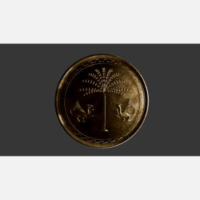 Historical Round Shield Game Ready 3D Model 3D Model