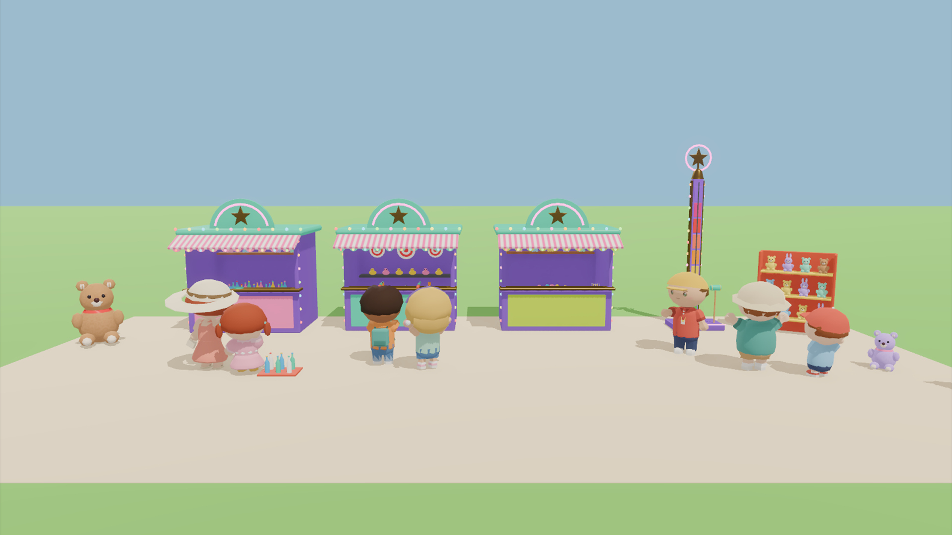 Amusement Park Kit - 414 Low-Poly Models 3D Model
