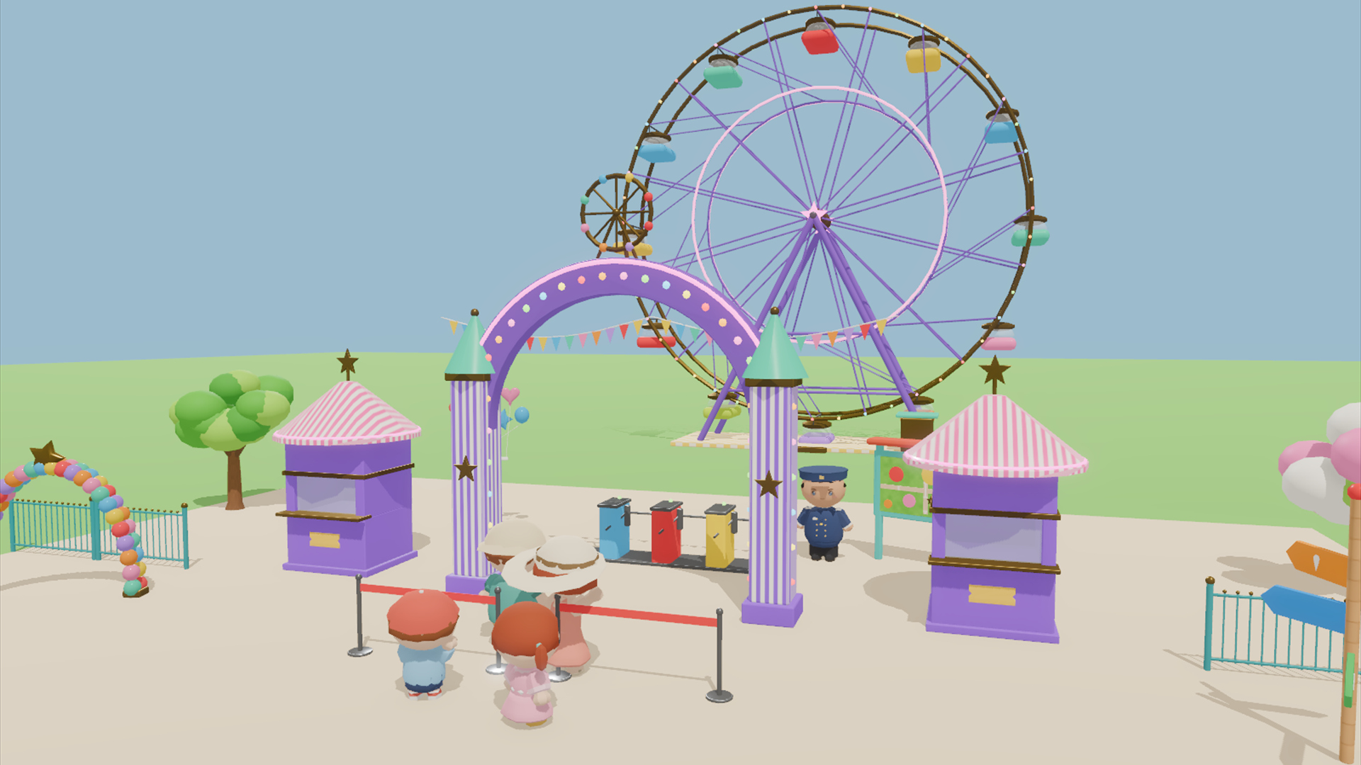 Amusement Park Kit - 414 Low-Poly Models 3D Model