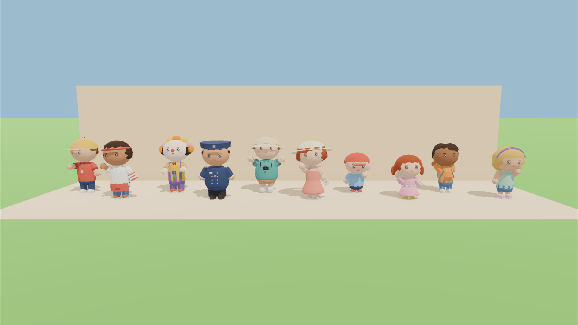 Amusement Park Kit - 414 Low-Poly Models 3D Model