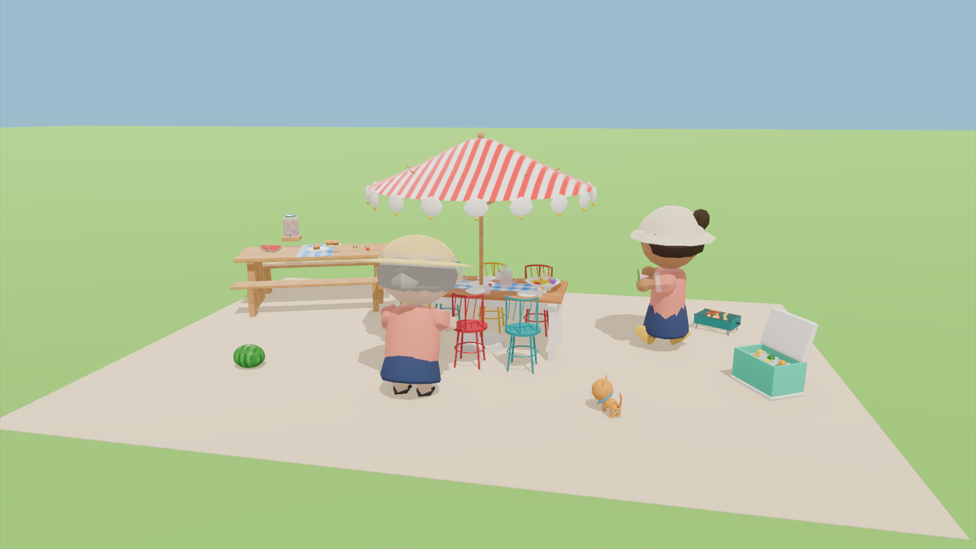 Backyard Summer Kit - 428 Low-Poly Models 3D Model