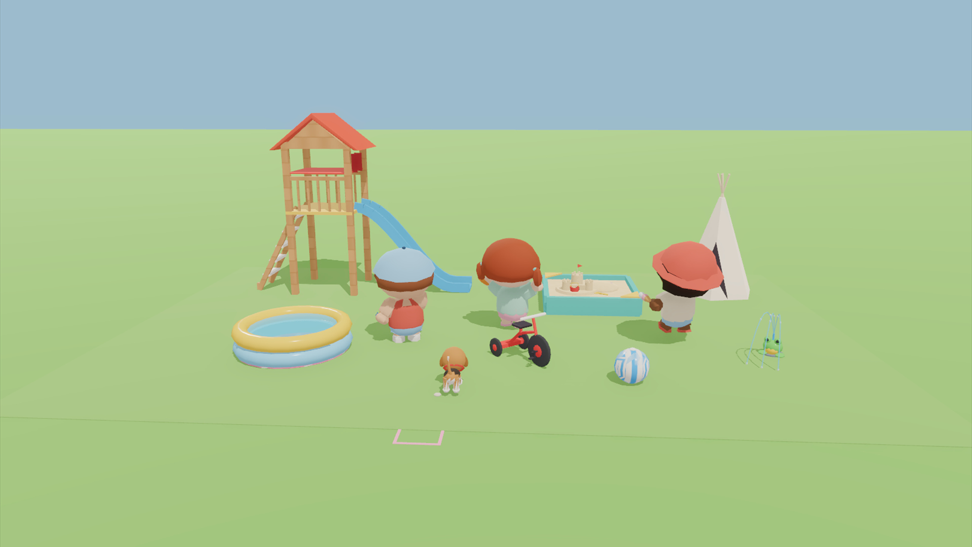 Backyard Summer Kit - 428 Low-Poly Models 3D Model