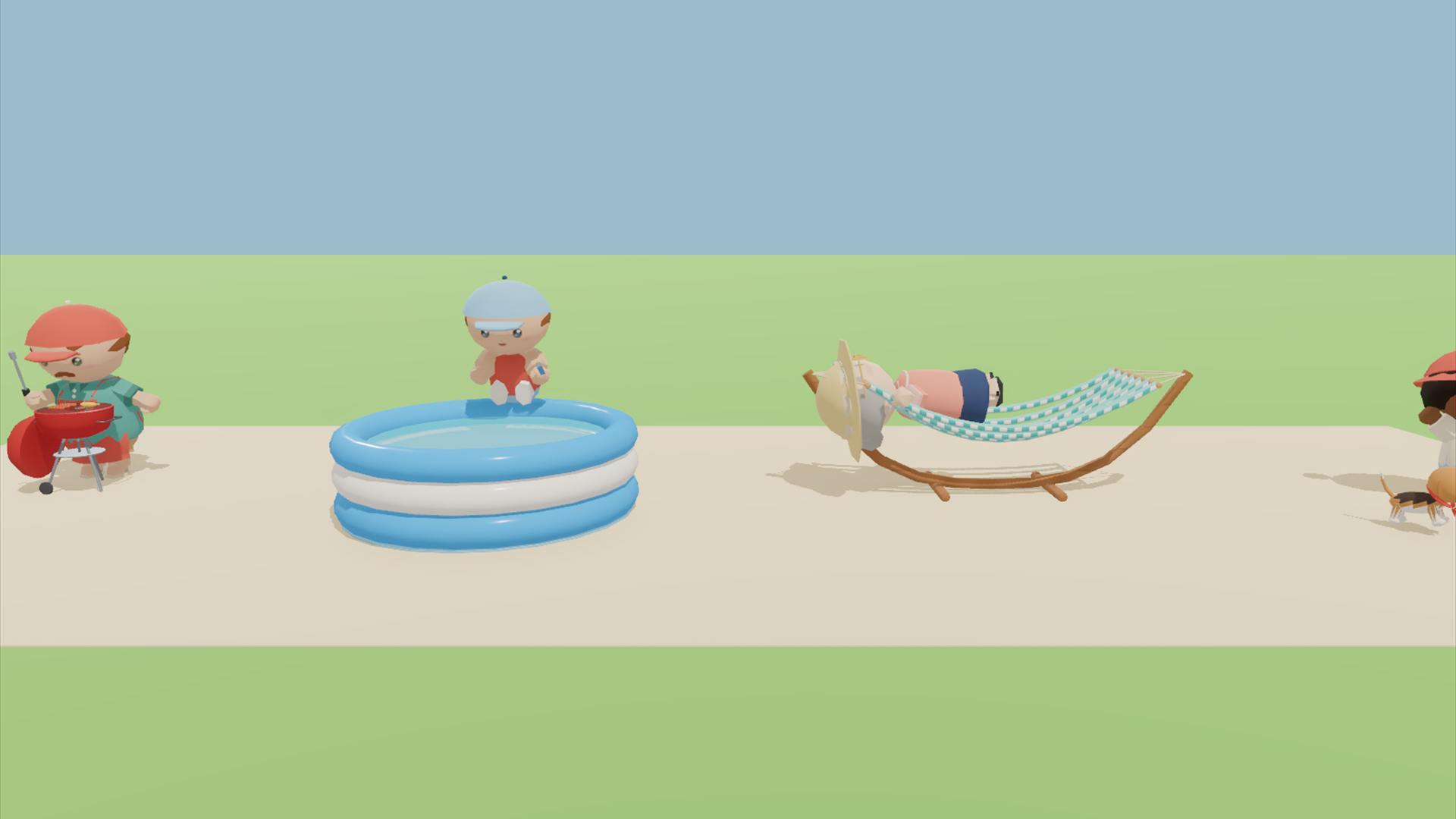 Backyard Summer Kit - 428 Low-Poly Models 3D Model