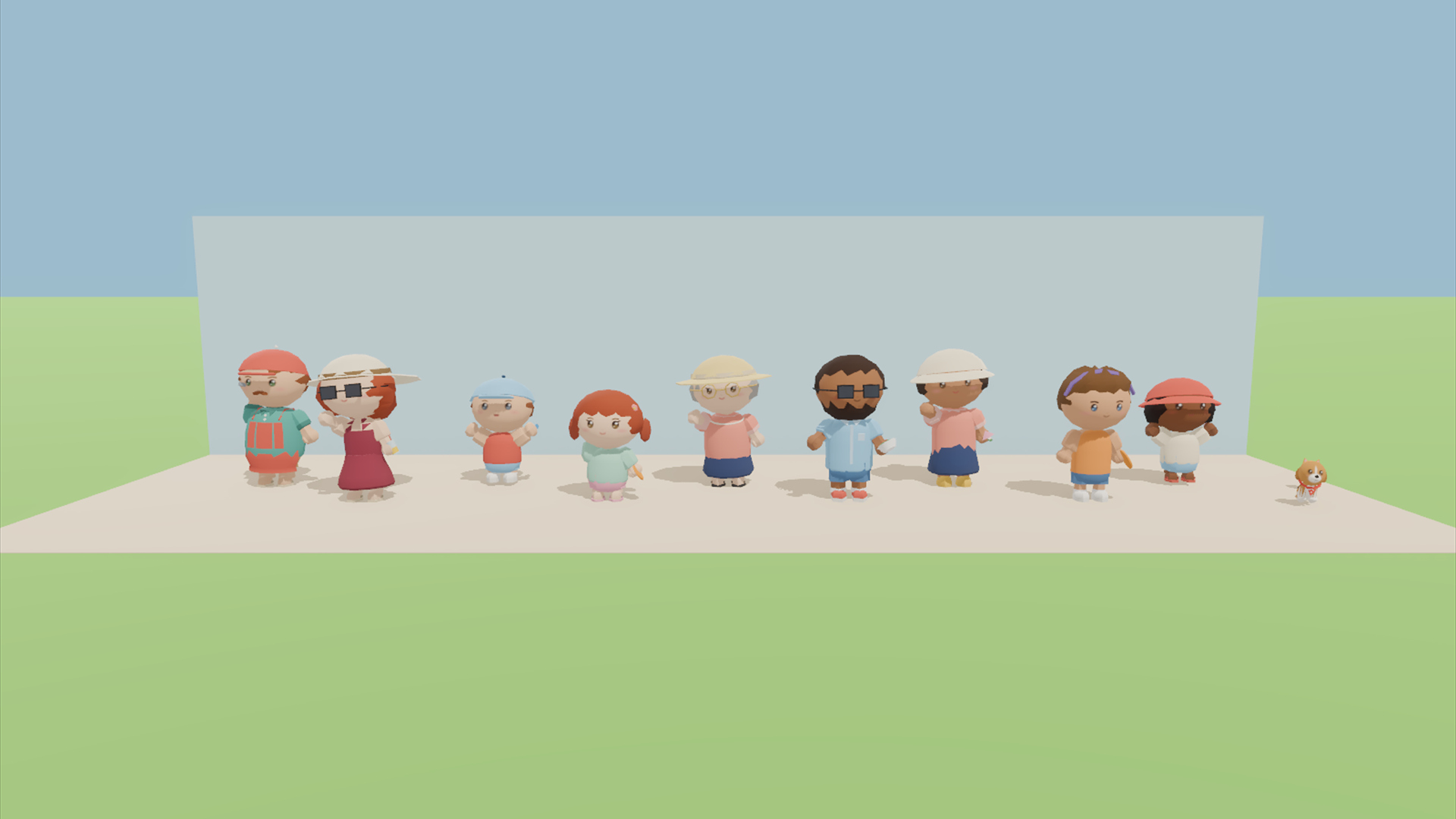 Backyard Summer Kit - 428 Low-Poly Models 3D Model