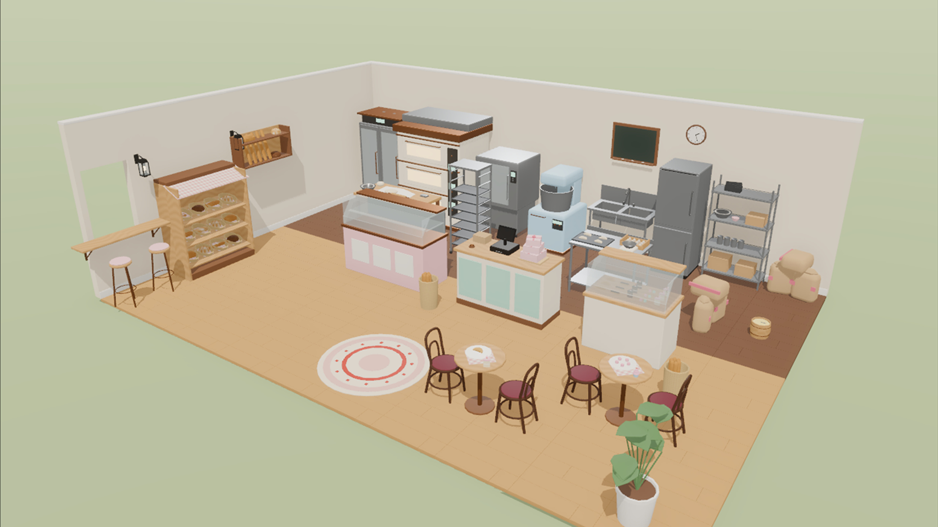Bakery Kit - 137 Low-Poly Models 3D Model