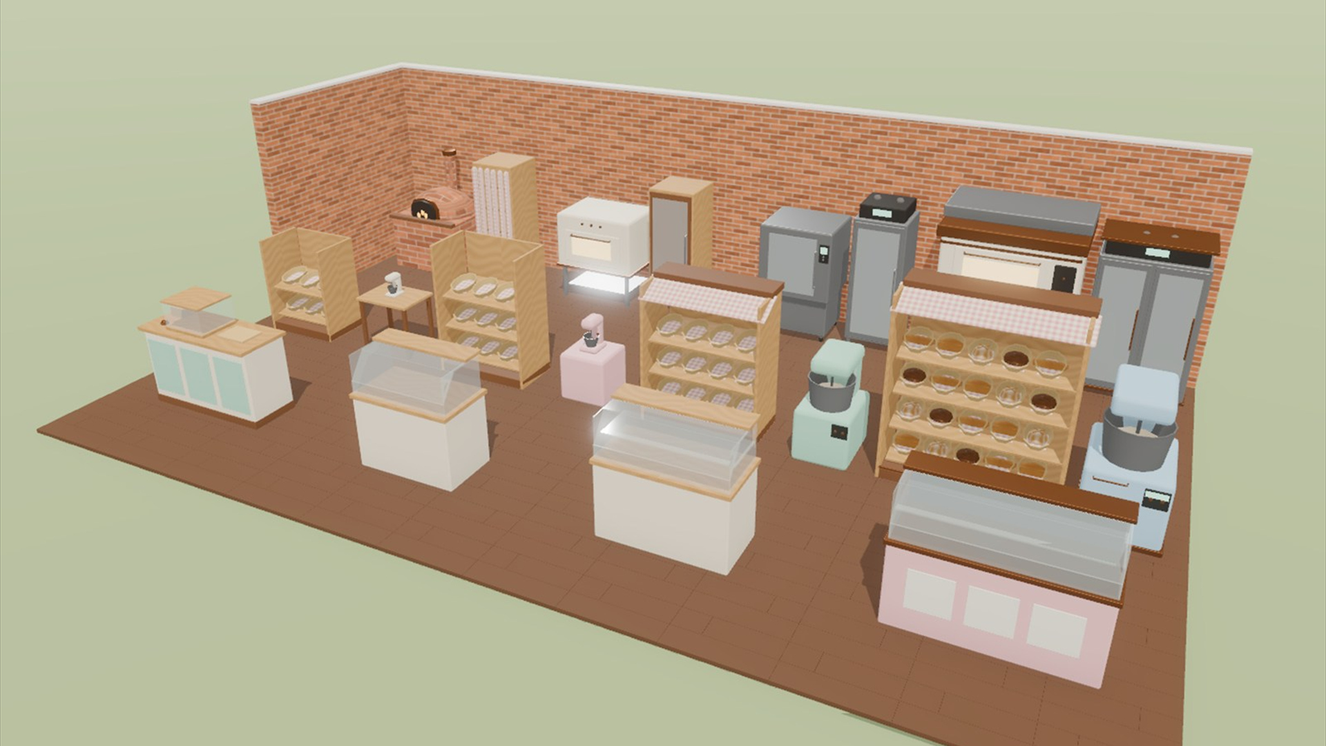 Bakery Kit - 137 Low-Poly Models 3D Model