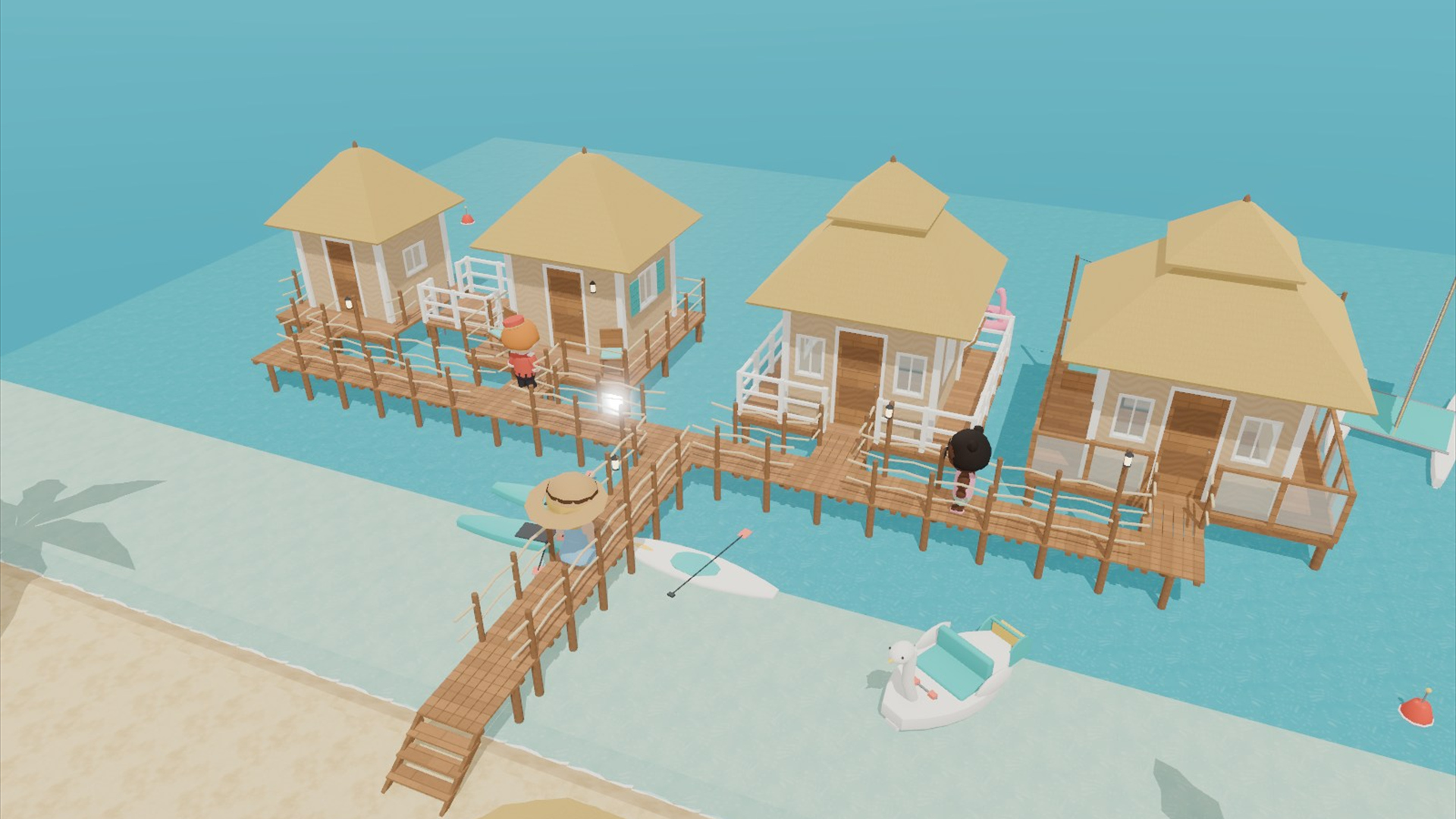 Beach Resort Kit - 93 Low-Poly Models 3D Model