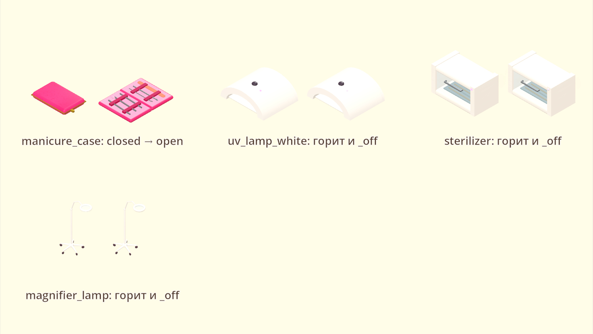 Beauty Salon - Nails Spa &amp Reception - 310 Low-Poly Models 3D Model