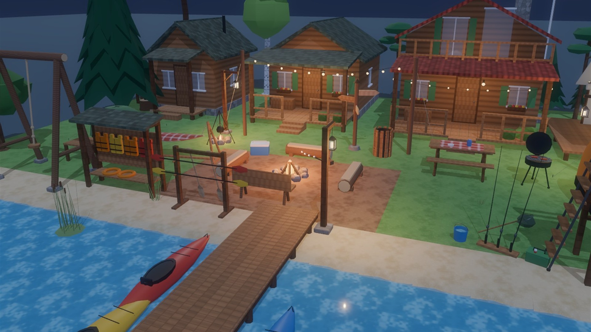 Camping &amp Adventure Kit - 83 Low-Poly Models 3D Model