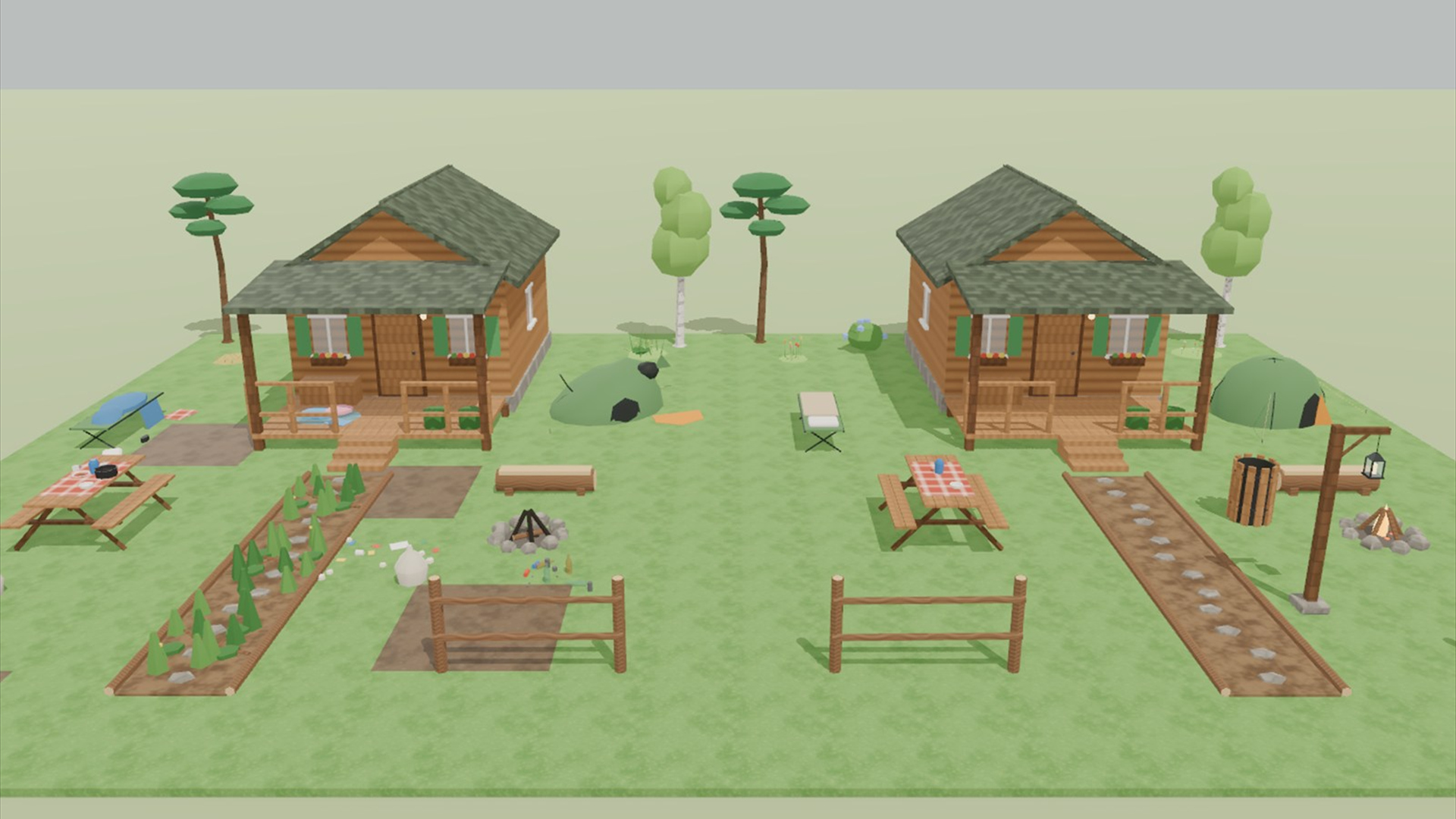 Camping &amp Adventure Kit - 83 Low-Poly Models 3D Model