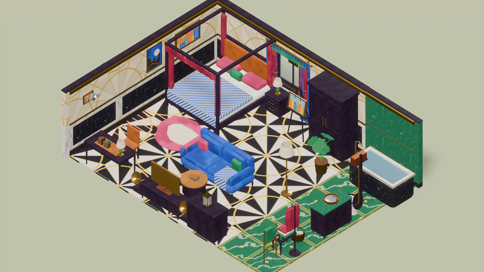 City Hotel - Complete - 731 Low-Poly Models 3D Model