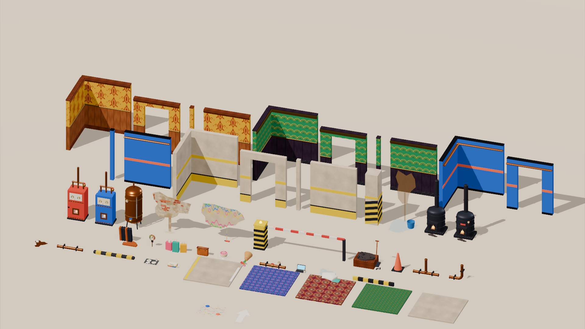City Hotel - Complete - 731 Low-Poly Models 3D Model