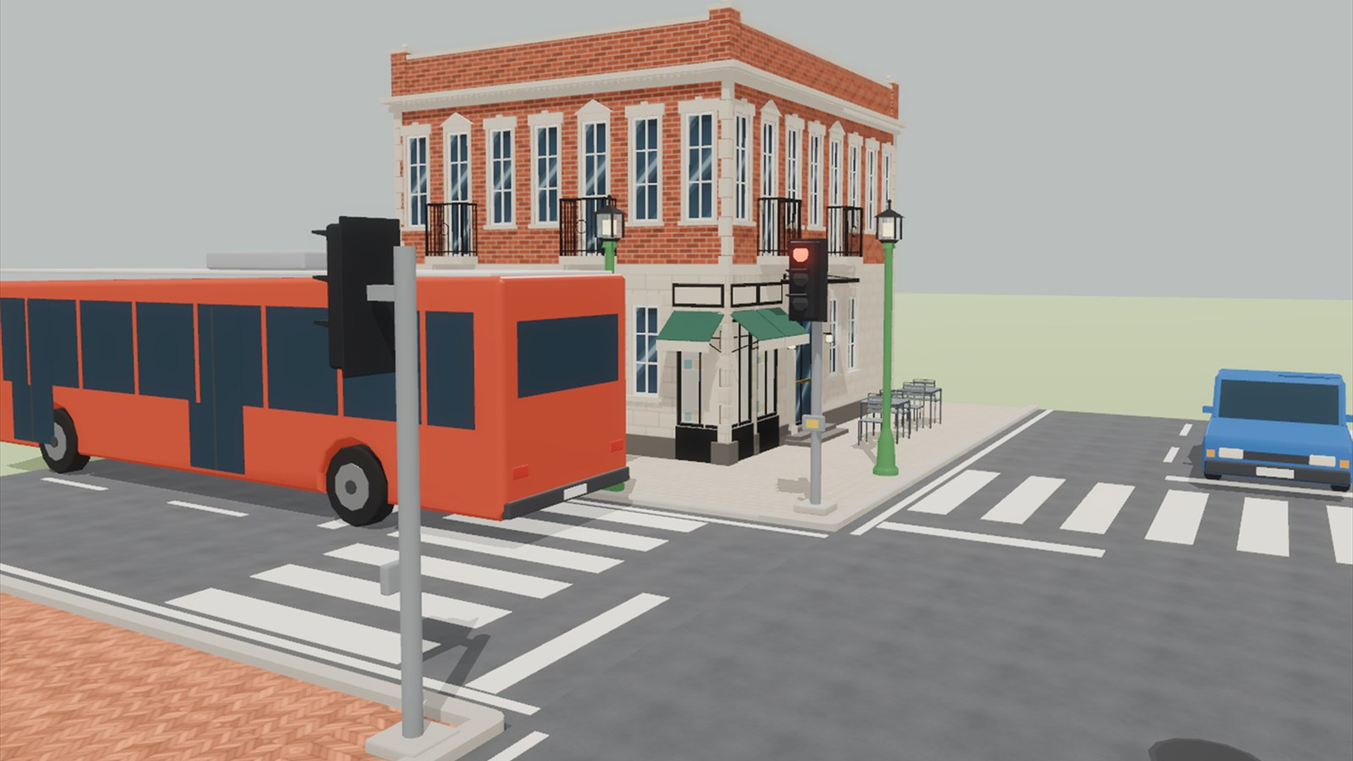 City Streets &amp Cars Kit - 177 Low-Poly Models 3D Model