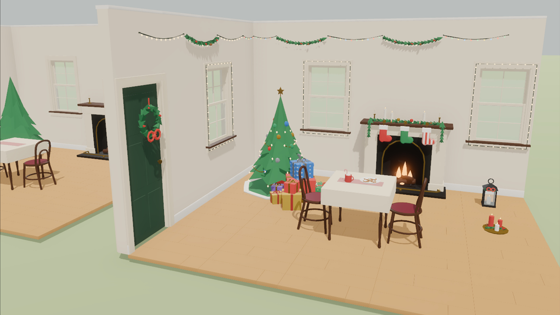 Cozy Christmas Kit - 88 Low-Poly Models 3D Model