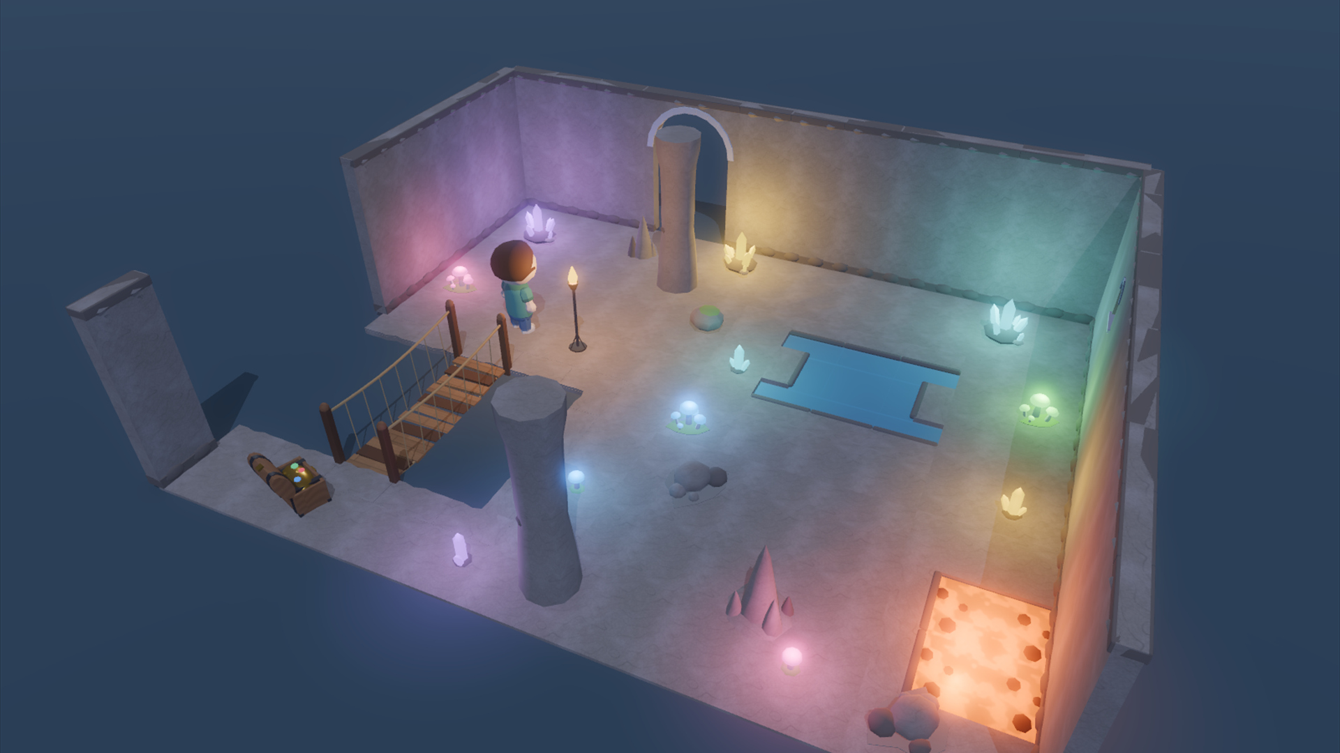 Cozy Dungeon Kit - 144 Low-Poly Models 3D Model