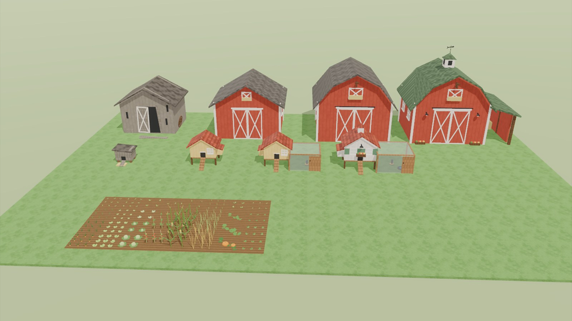 Cozy Farm Kit - 139 Low-Poly Models 3D Model