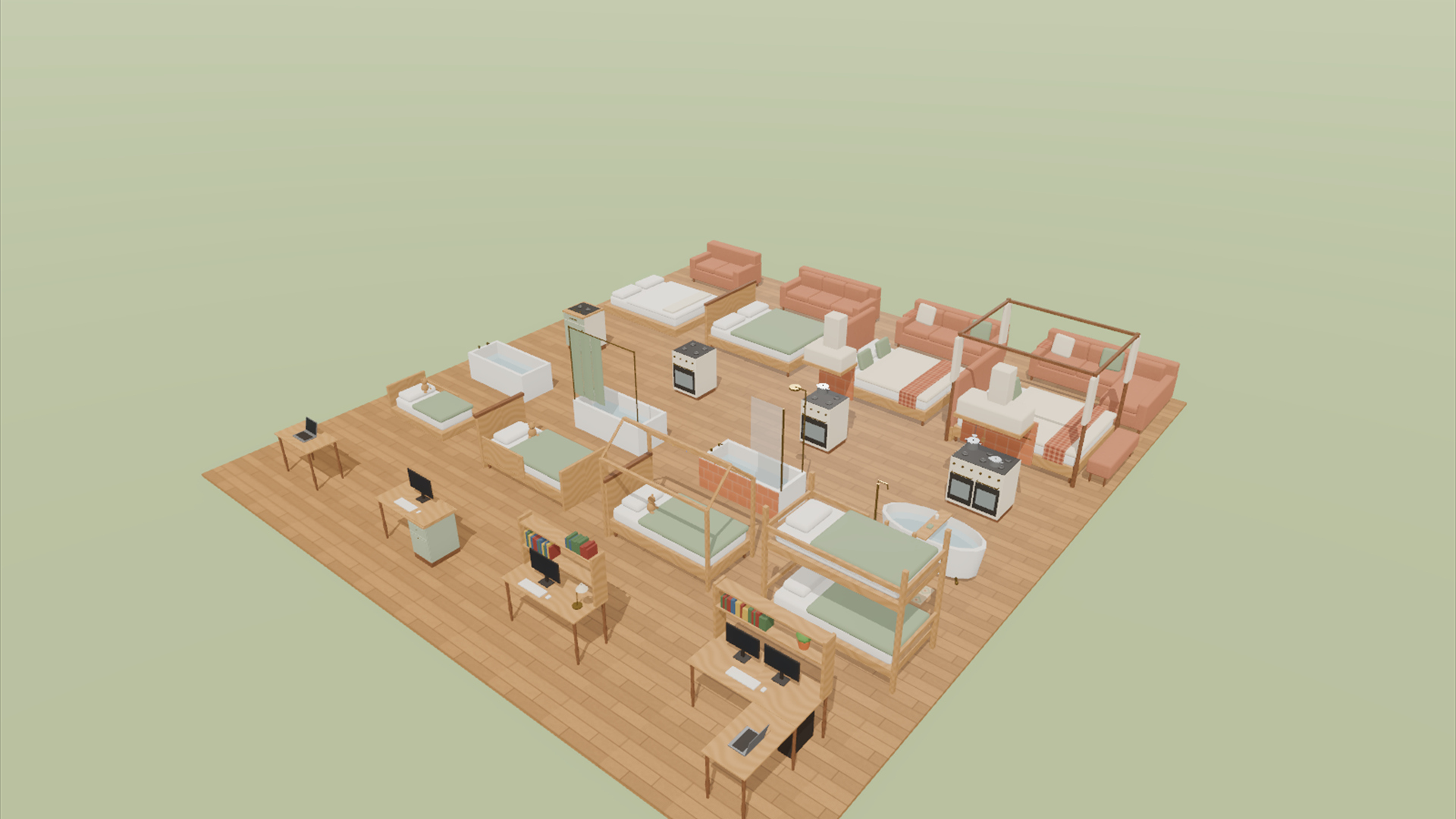 Cozy Home Kit - 111 Low-Poly Models 3D Model