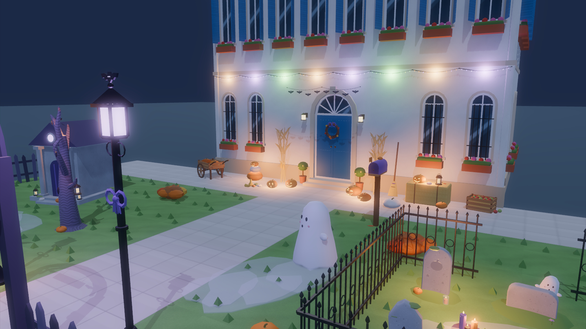 Cute Halloween Kit - 100 Low-Poly Models  2D Sprites 3D Model