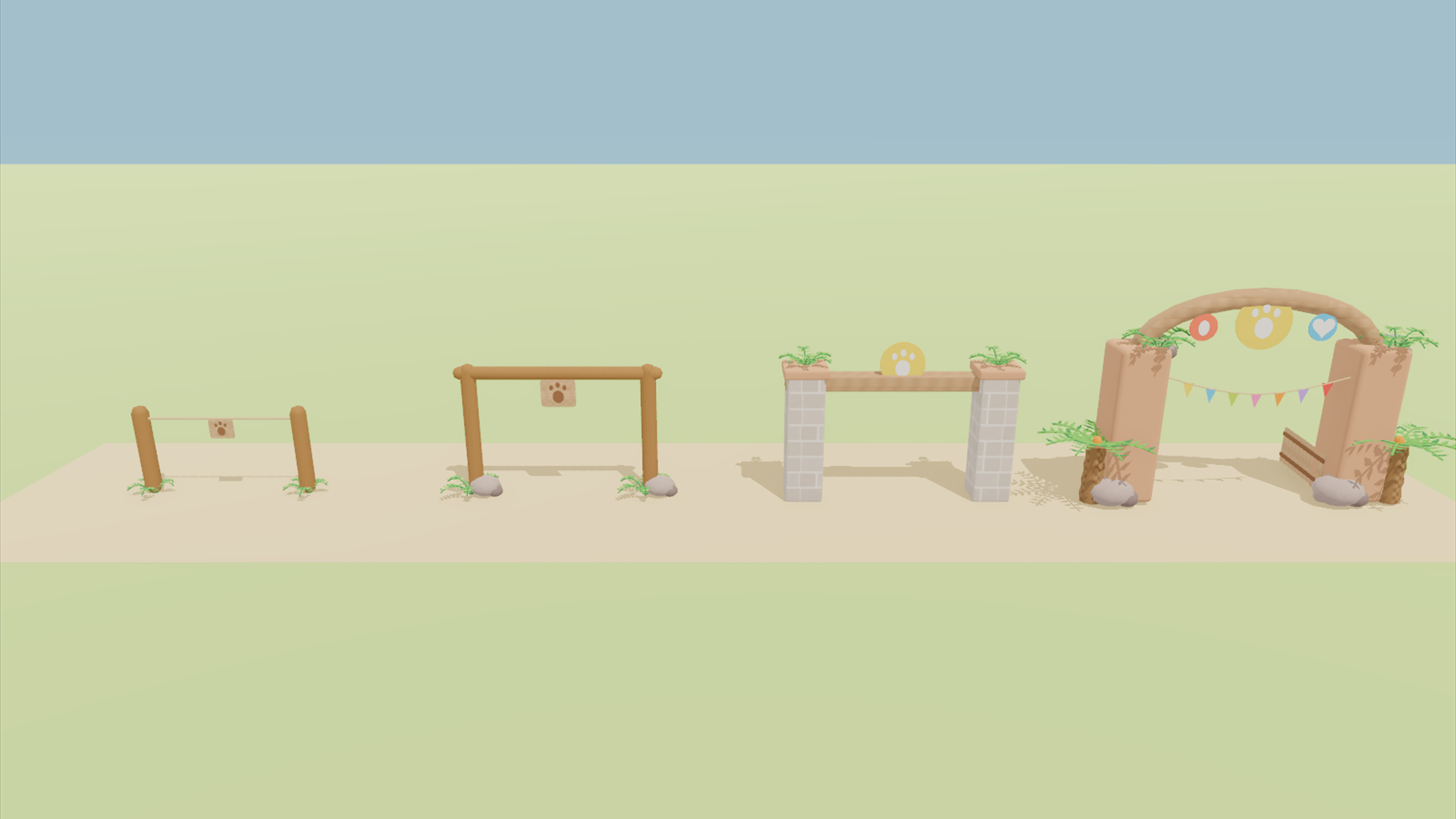 Dino Park &amp Dig Kit - 422 Low-Poly Models 3D Model
