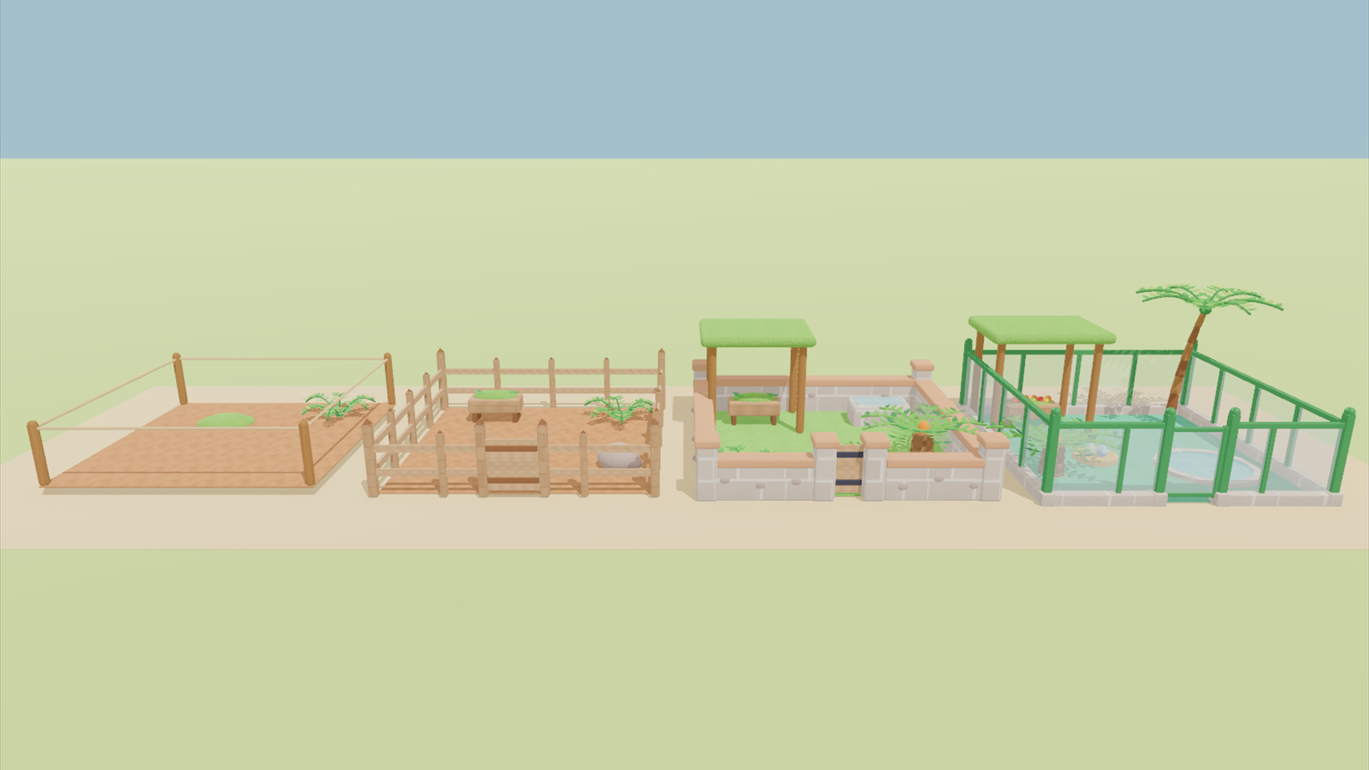Dino Park & Dig Kit - 422 Low-Poly Models 3D Model