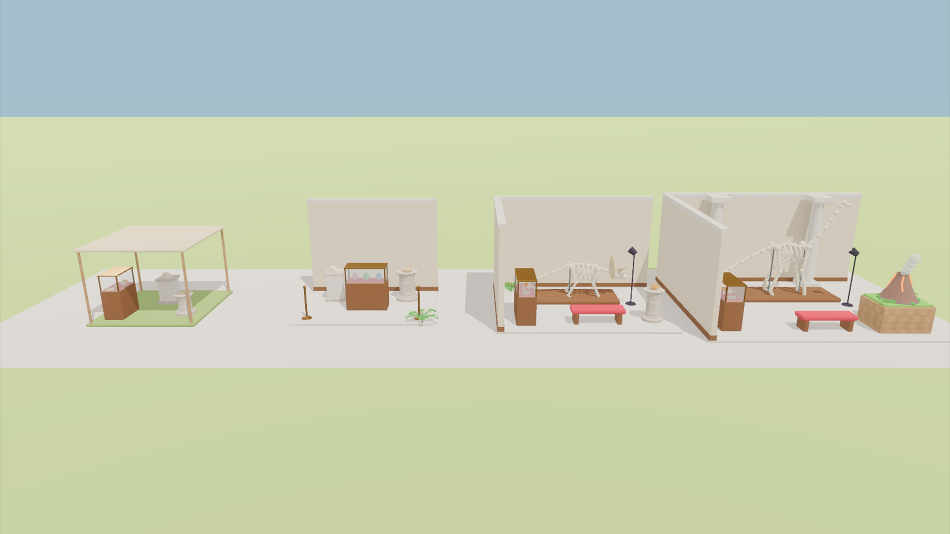 Dino Park &amp Dig Kit - 422 Low-Poly Models 3D Model
