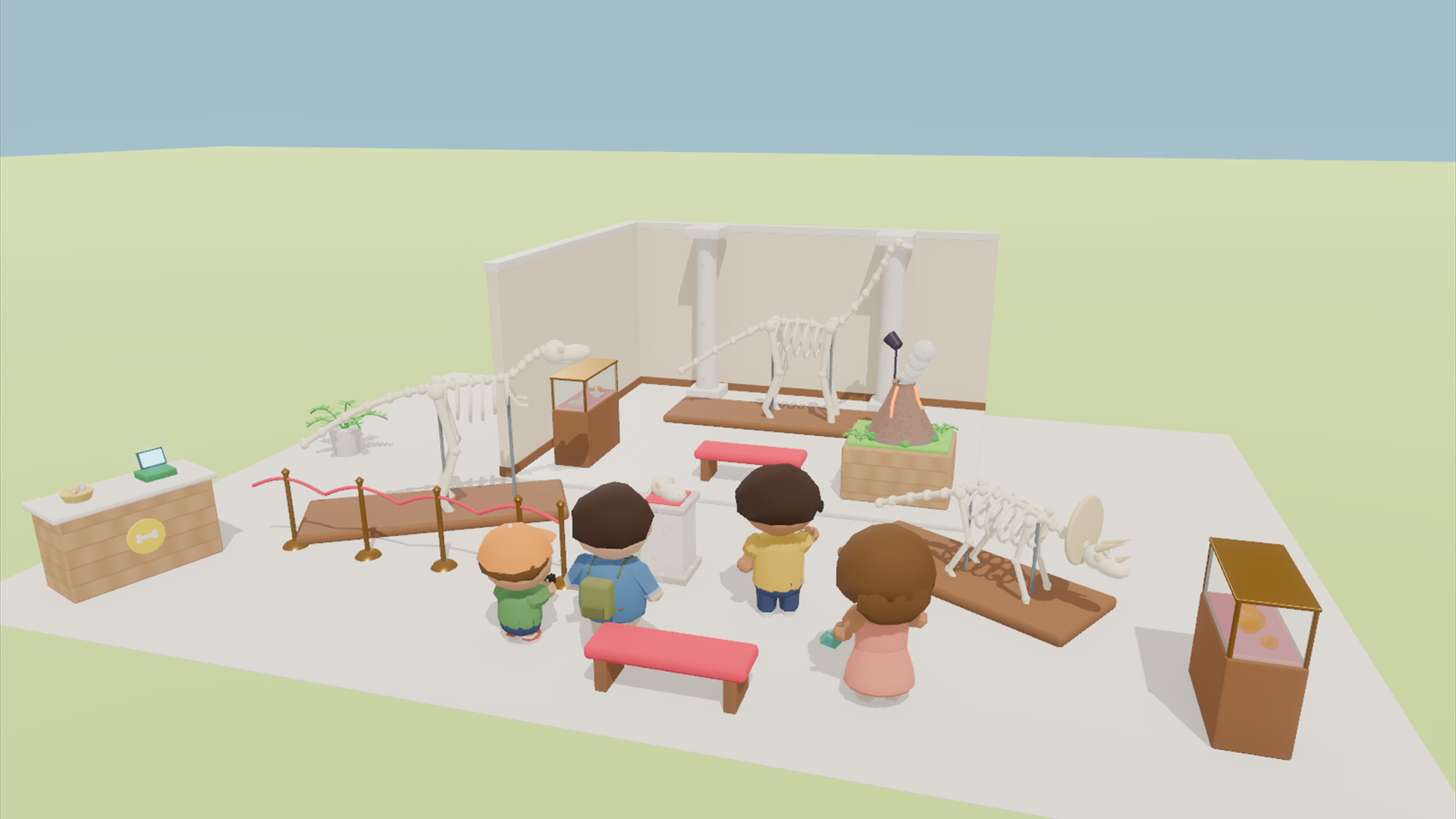 Dino Park &amp Dig Kit - 422 Low-Poly Models 3D Model