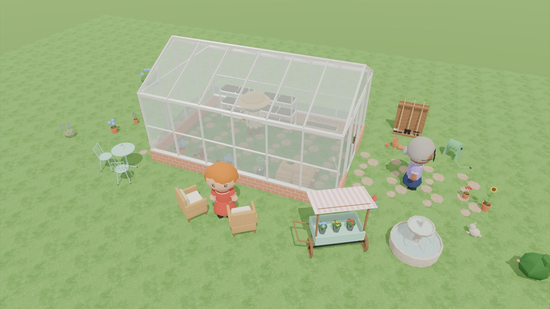 Flower Shop &amp Garden Center Kit - 154 Low-Poly Models 3D Model