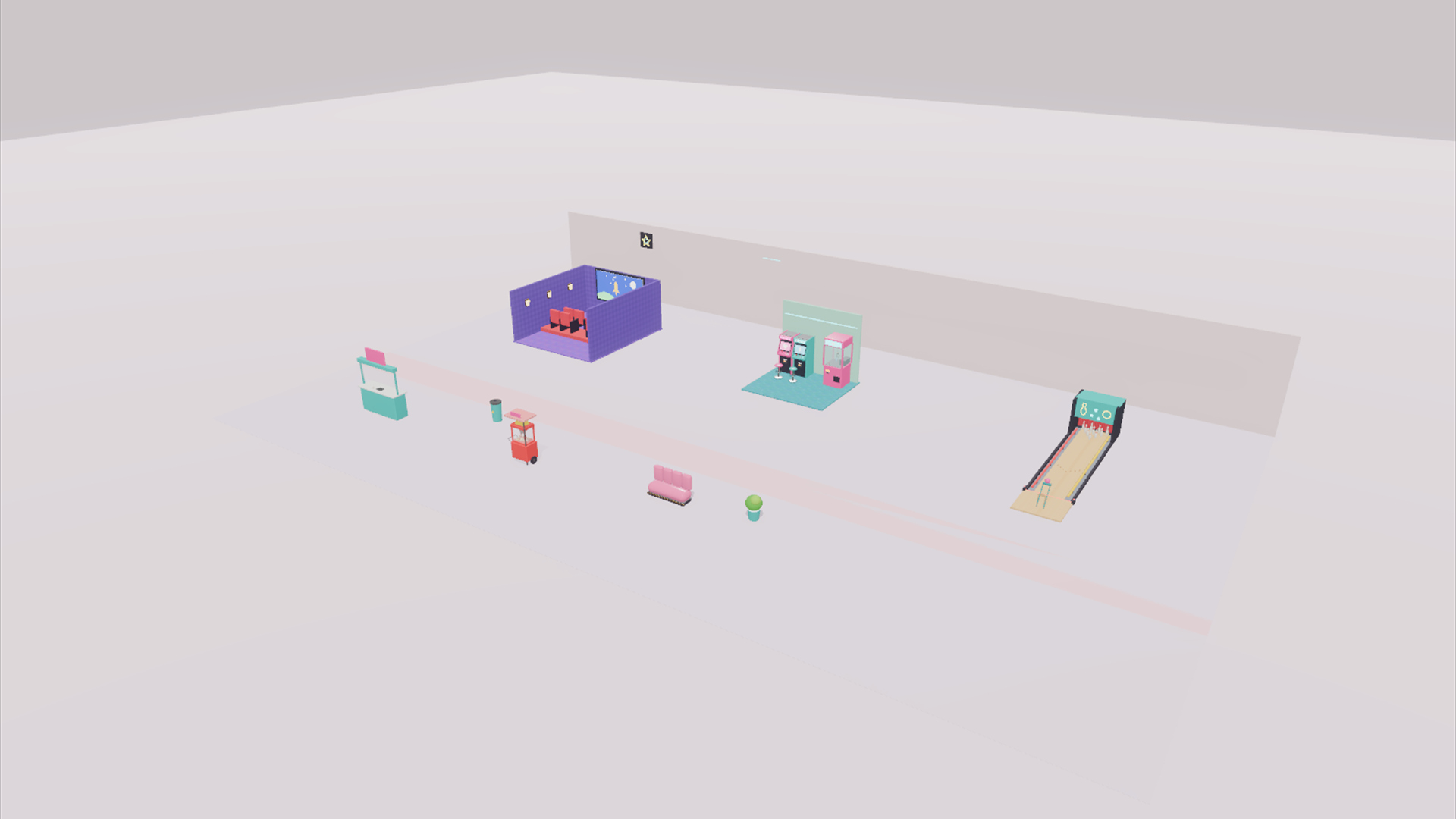 Fun Center Kit - 415 Low-Poly Models 3D Model