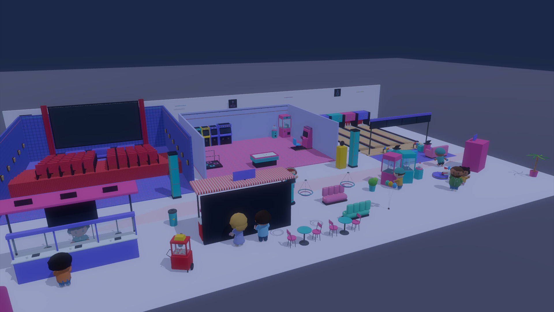 Fun Center Kit - 415 Low-Poly Models 3D Model