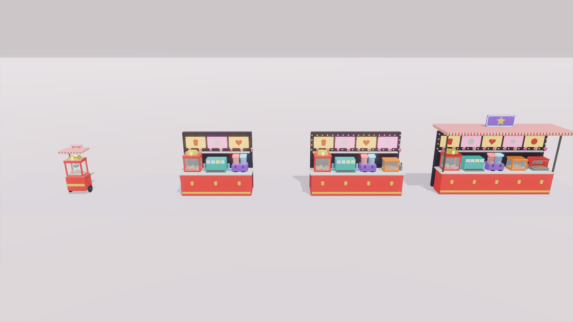 Fun Center Kit - 415 Low-Poly Models 3D Model