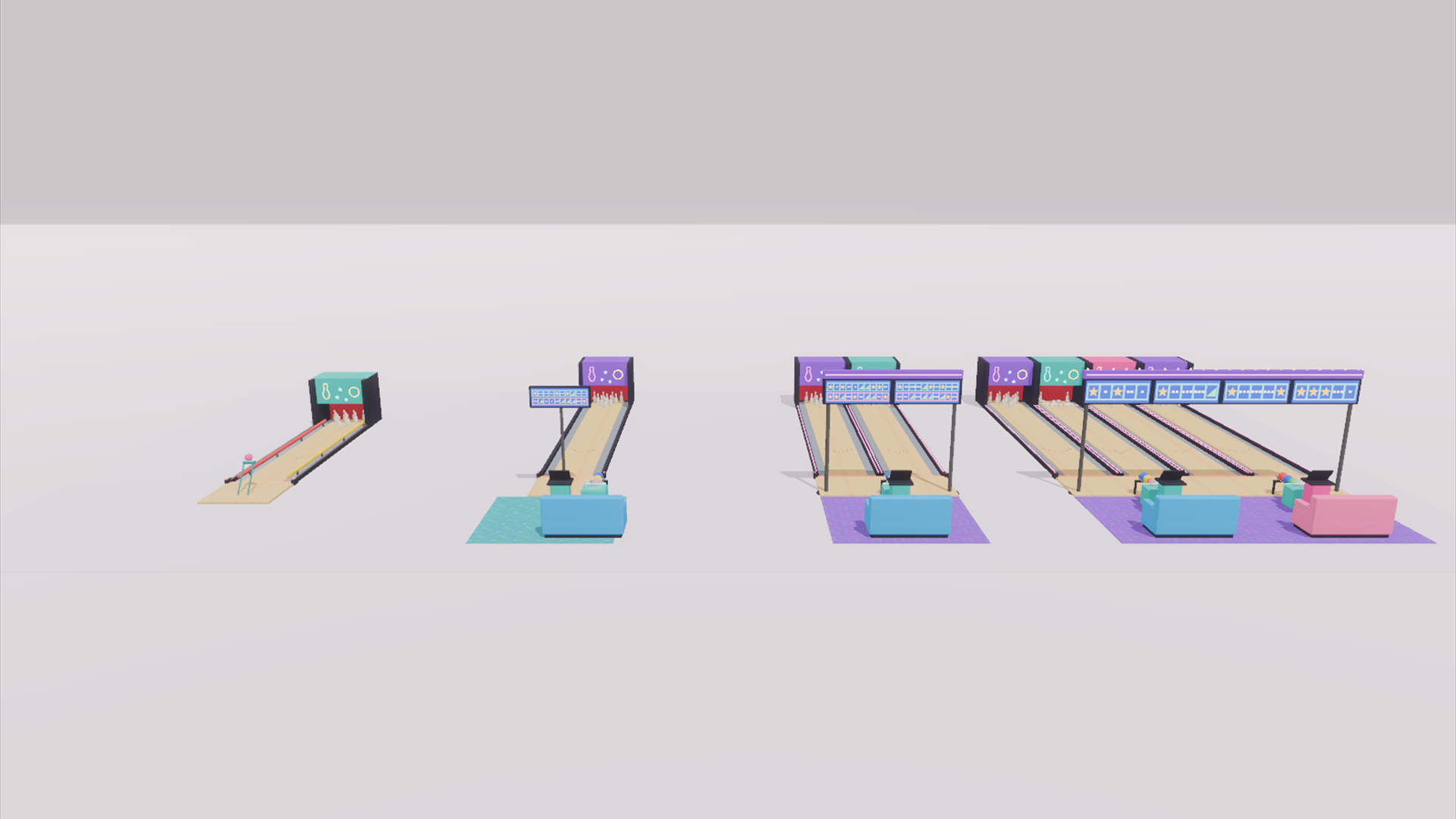 Fun Center Kit - 415 Low-Poly Models 3D Model