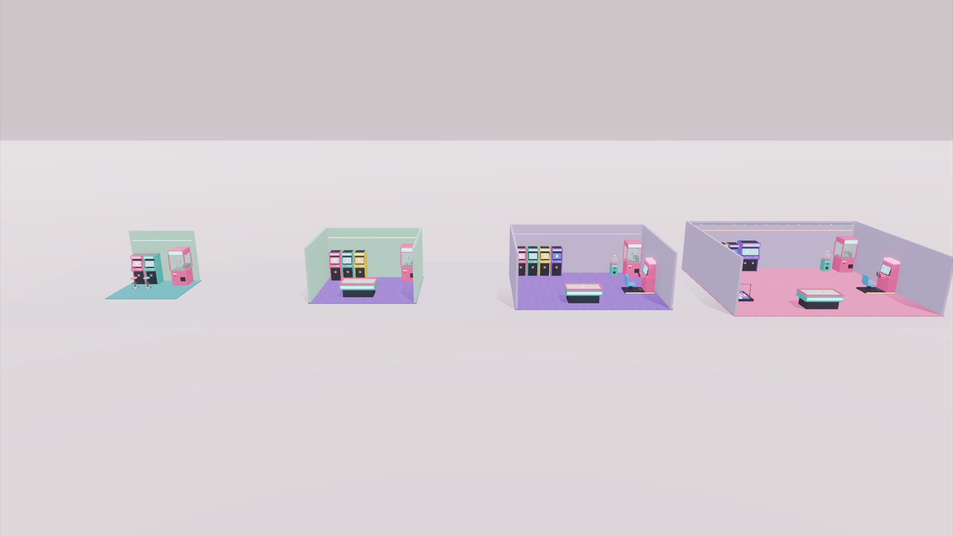 Fun Center Kit - 415 Low-Poly Models 3D Model