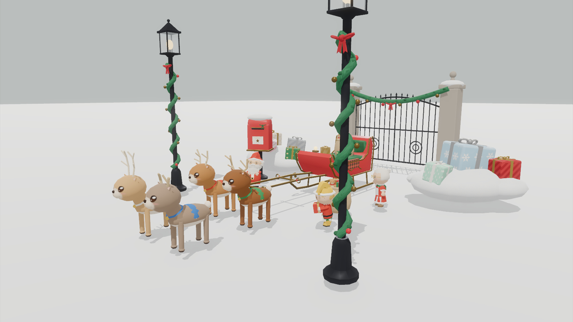 Grand Christmas - Complete - 488 Low-Poly Models 3D Model