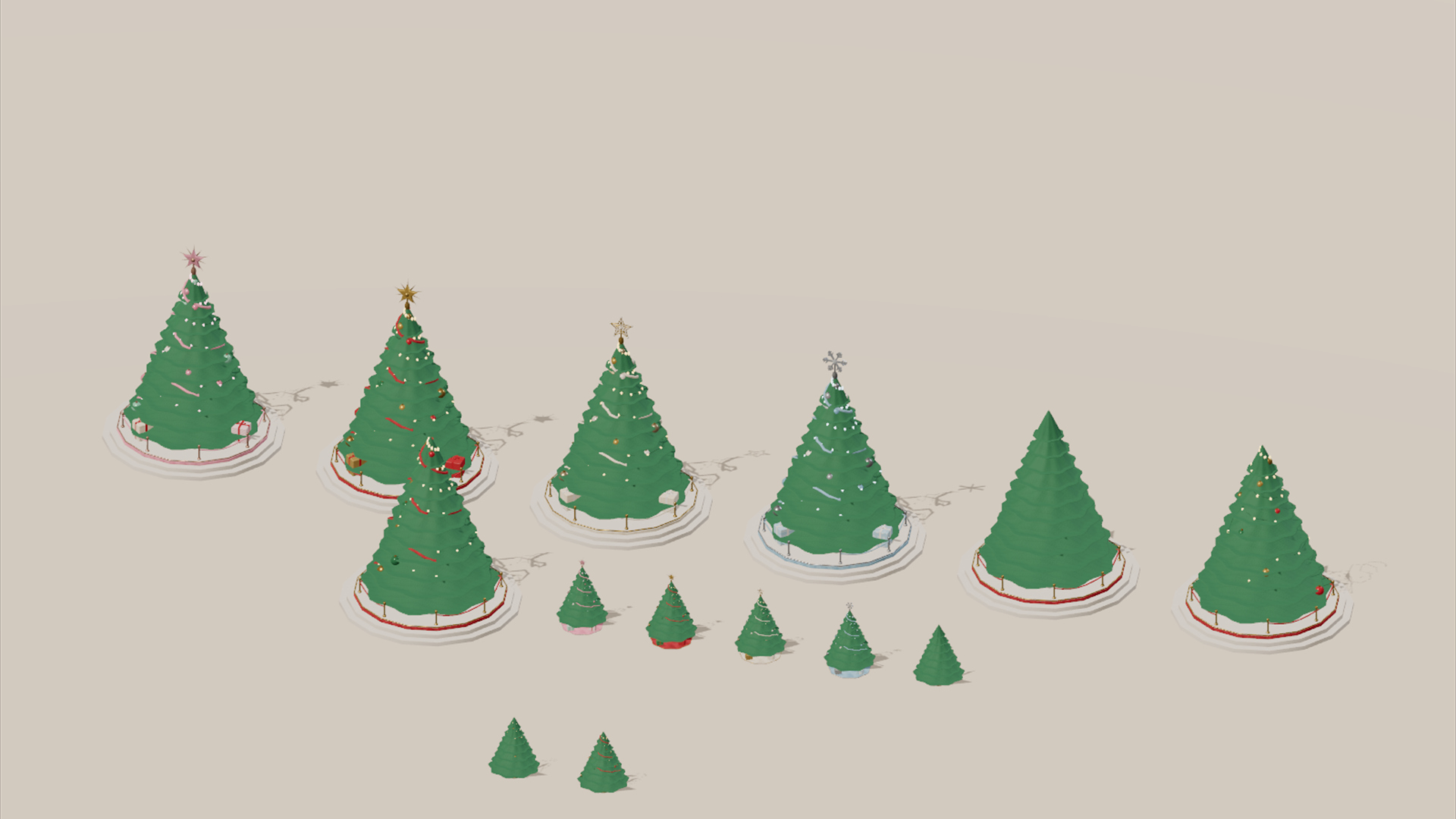 Grand Christmas - Complete - 488 Low-Poly Models 3D Model