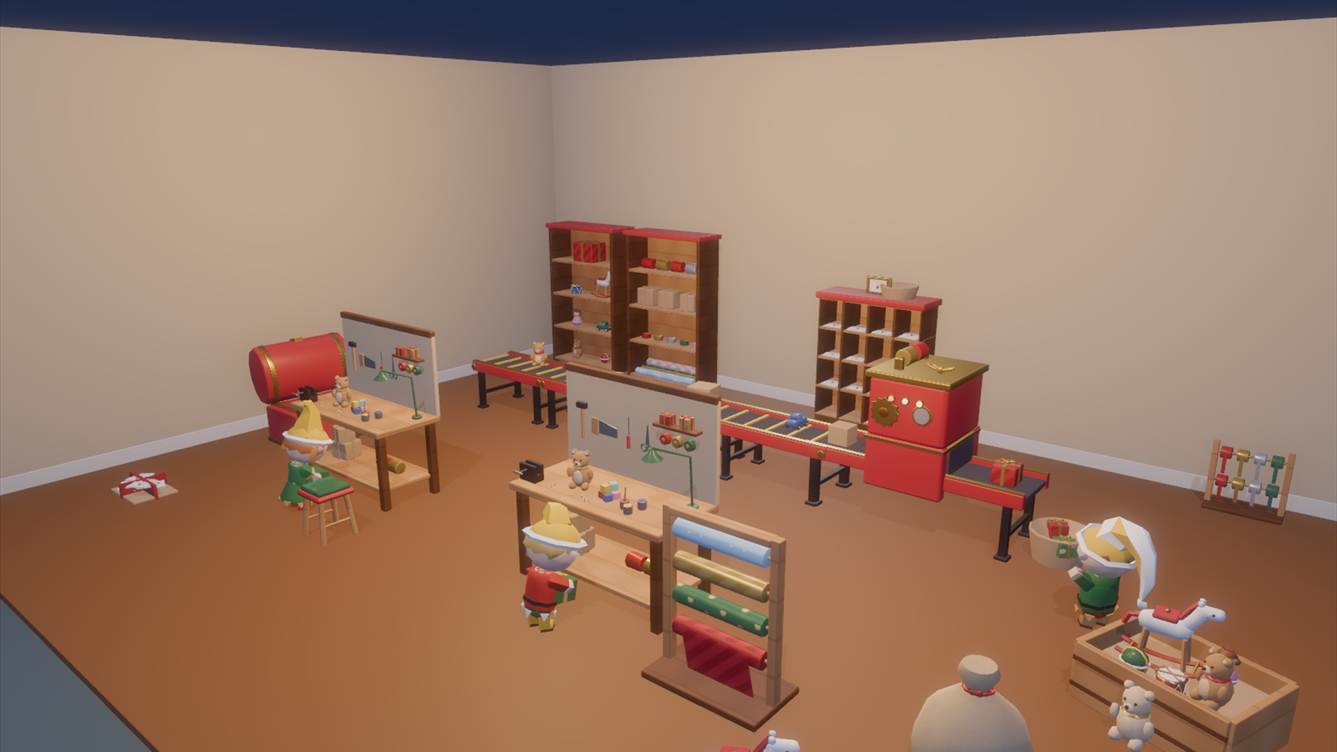 Grand Christmas - Market &amp Workshop - 170 Low-Poly Models 3D Model