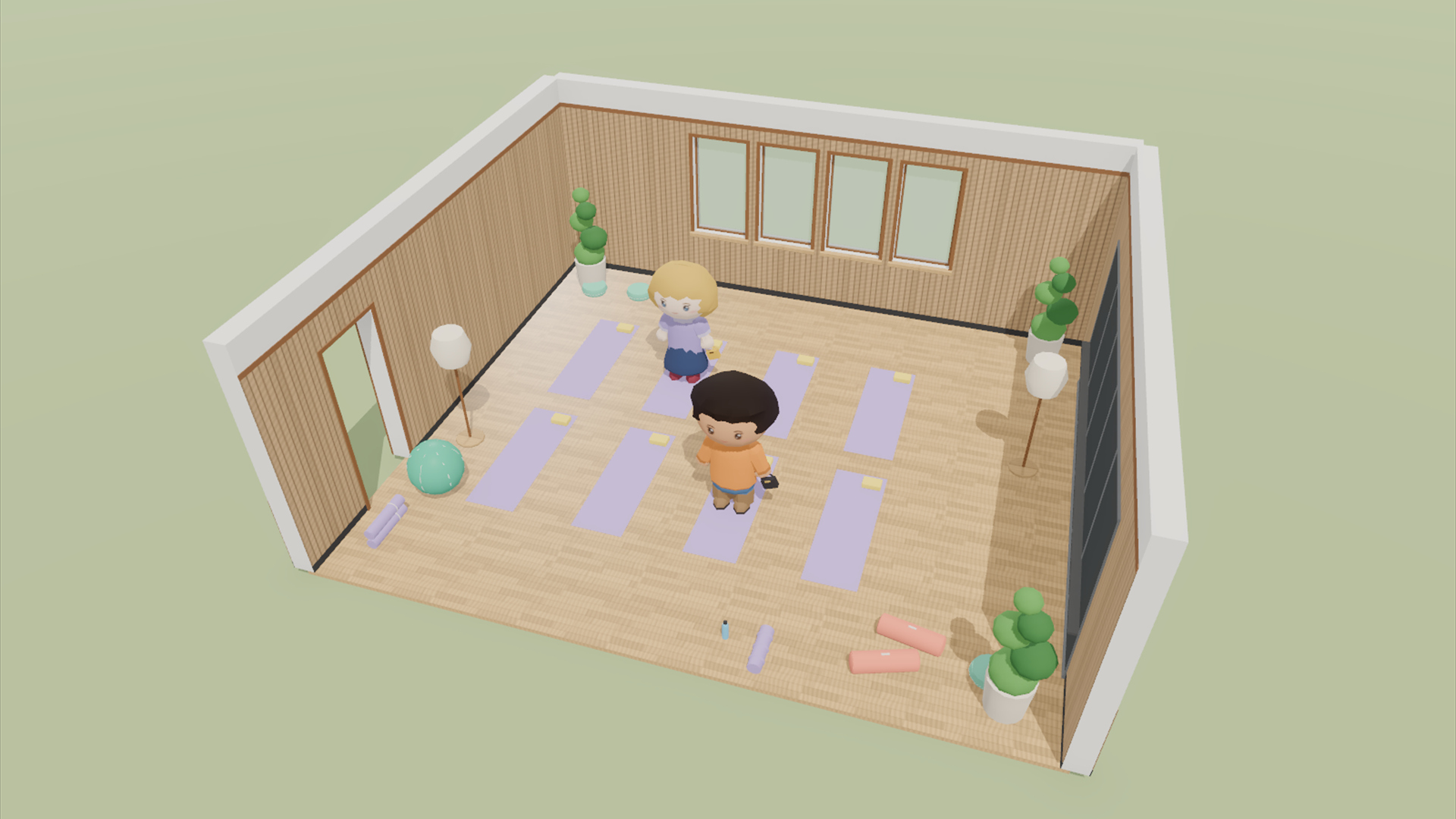 Gym &amp Fitness Kit - 120 Low-Poly Models 3D Model