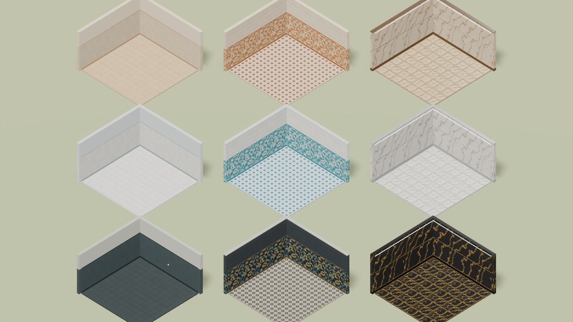 Hotel Bathrooms - 104 Low-Poly Models 3D Model