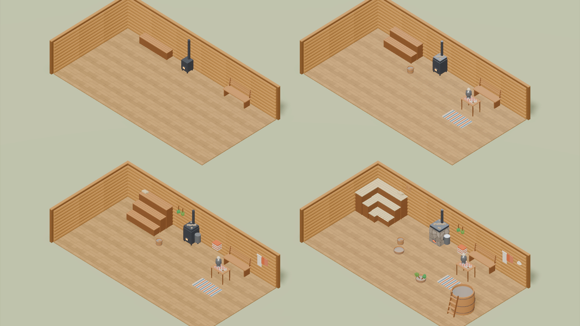 Hotel Builder - Complete - 1237 Low-Poly Models 3D Model