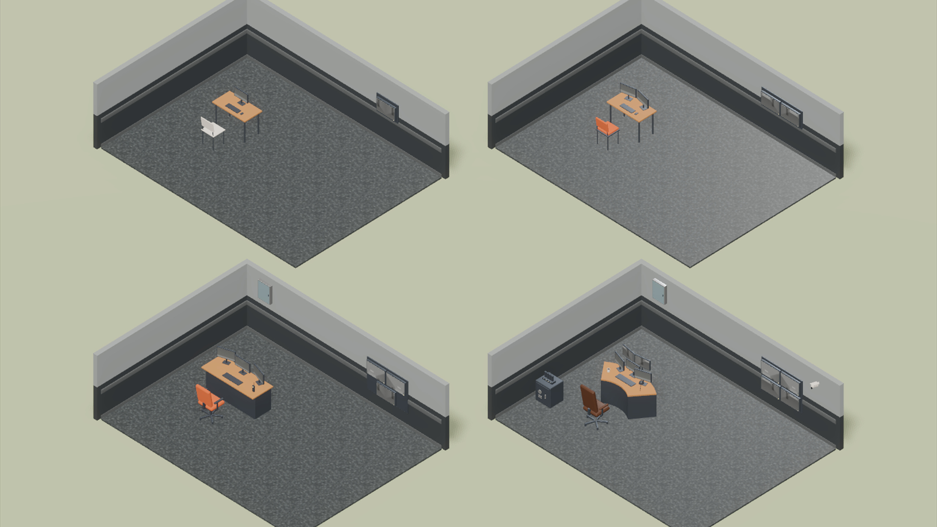 Hotel Rooms & Services - 142 Low-Poly Models 3D Model