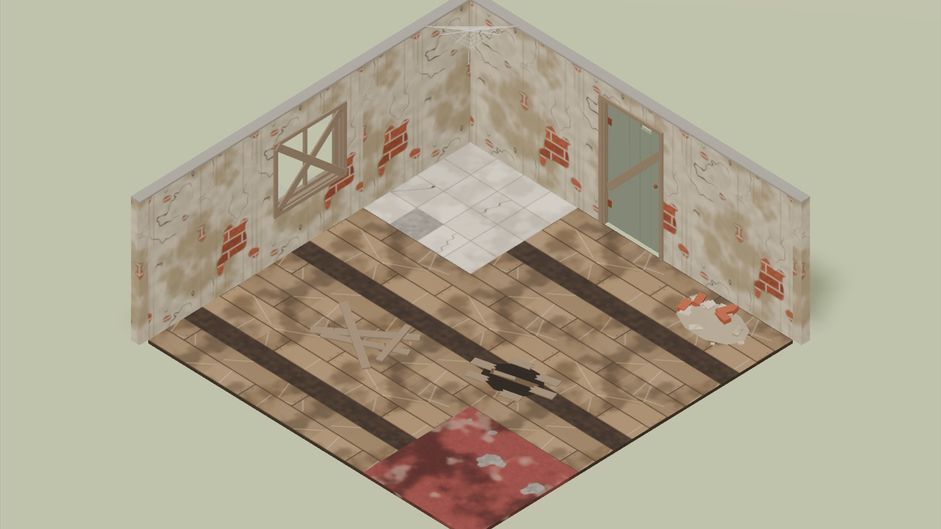 Hotel Walls &amp Floors - 673 Low-Poly Models 3D Model