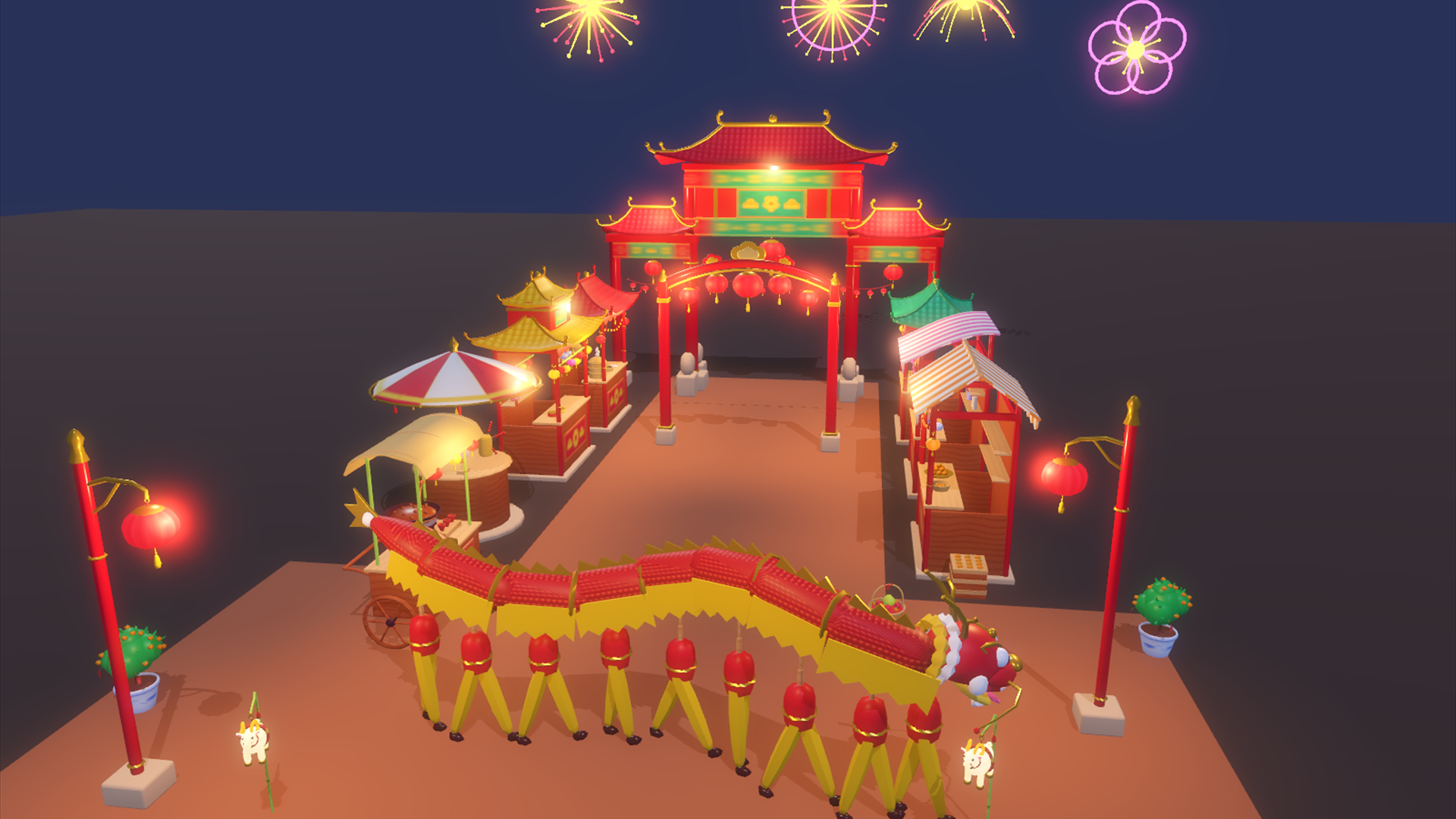 Lunar New Year Kit - 306 Low-Poly Models 3D Model