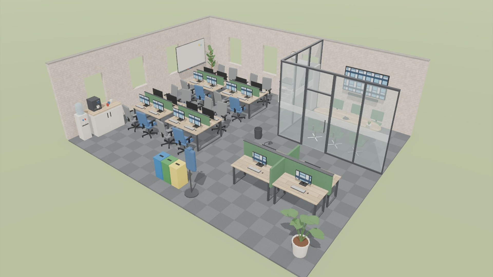 Office Kit - 63 Low-Poly Models 3D Model