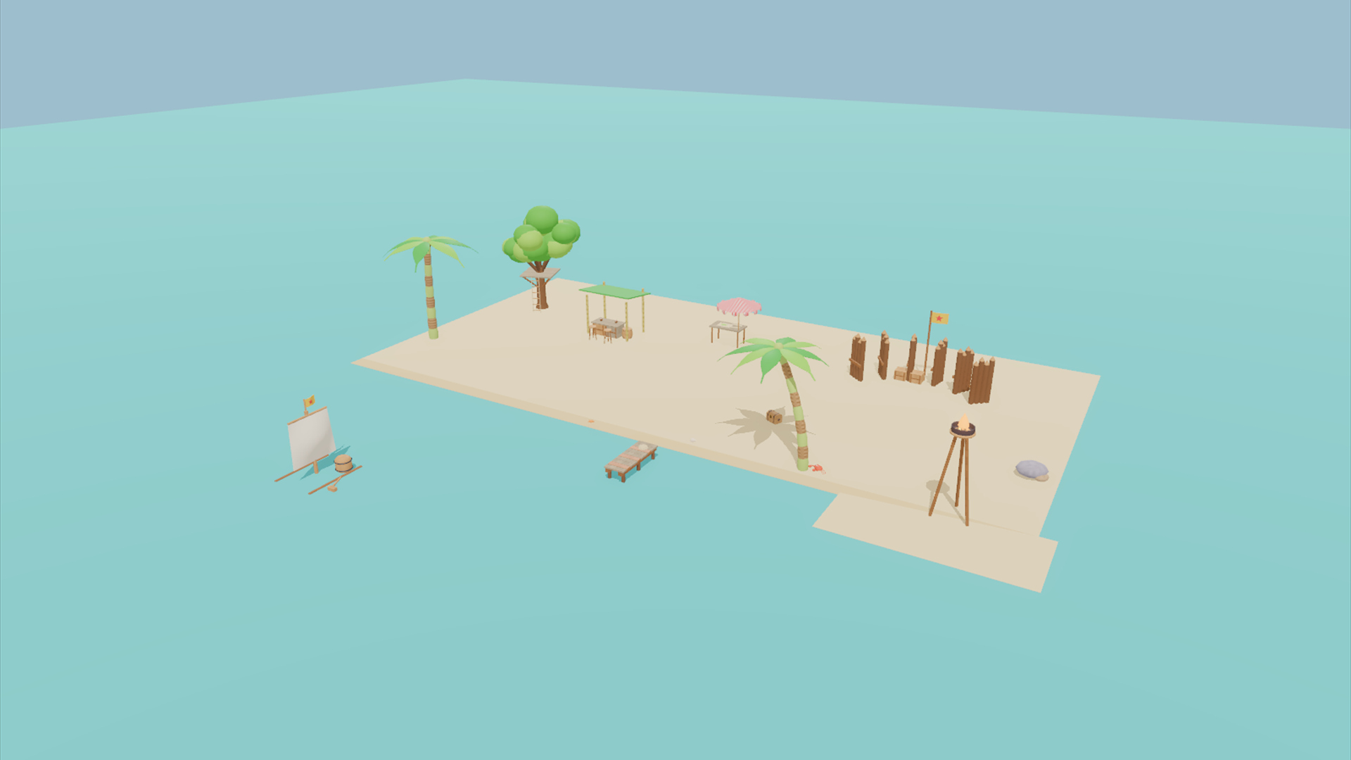 Pirate Cove Kit - 424 Low-Poly Models 3D Model