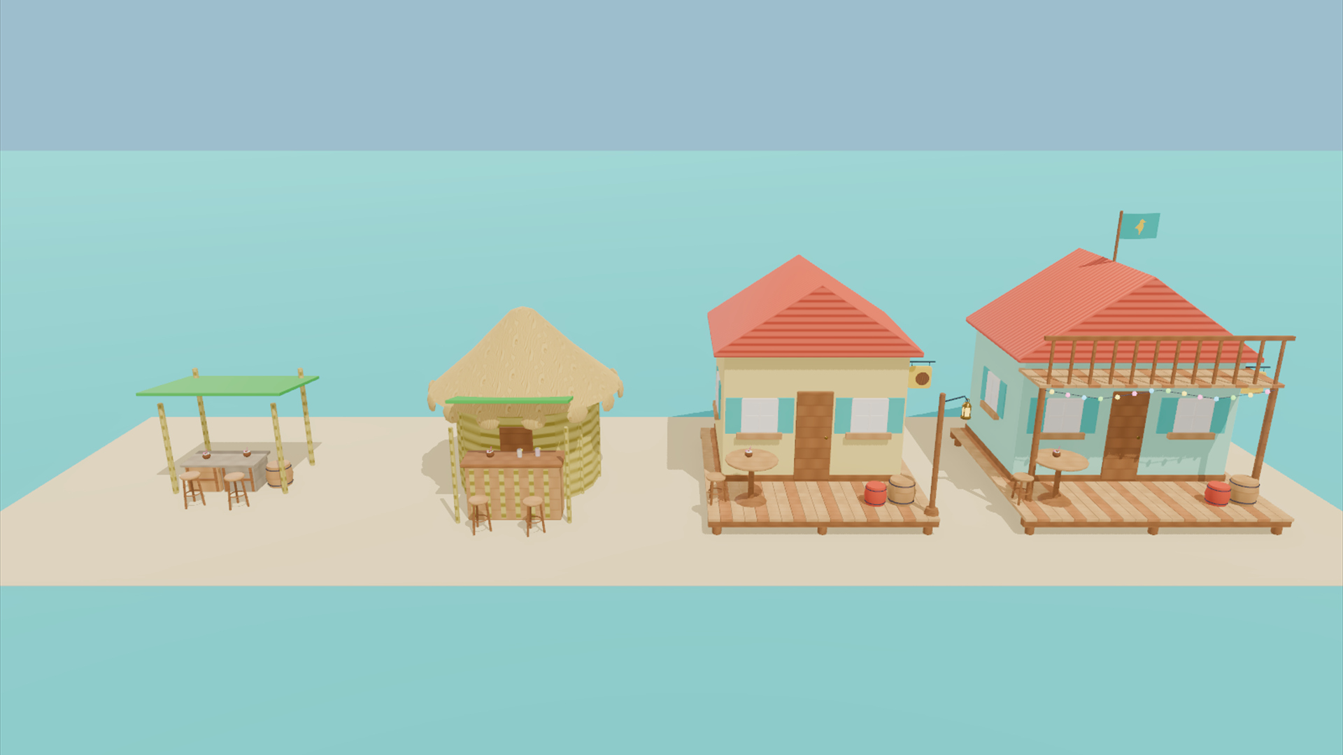 Pirate Cove Kit - 424 Low-Poly Models 3D Model