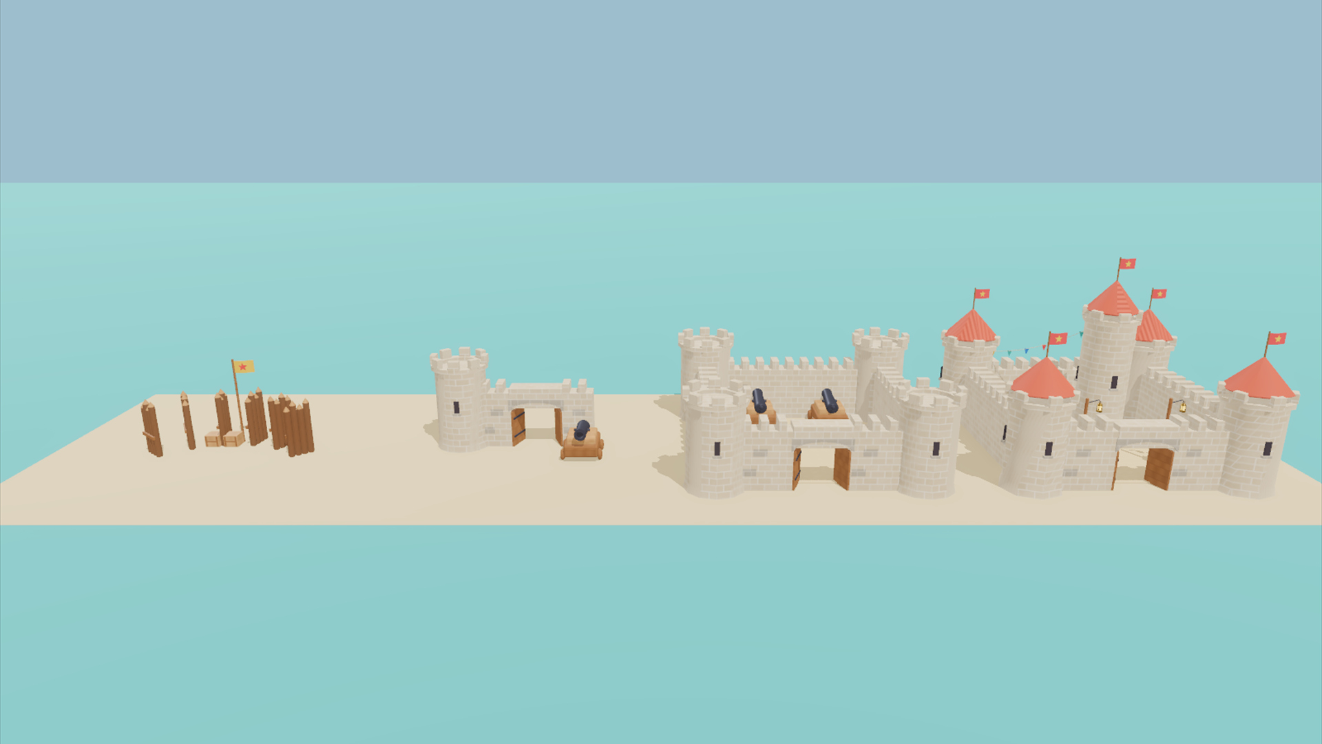 Pirate Cove Kit - 424 Low-Poly Models 3D Model