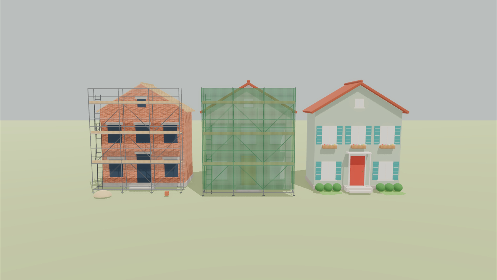 Renovation &amp Makeover Kit - 328 Low-Poly Models 3D Model