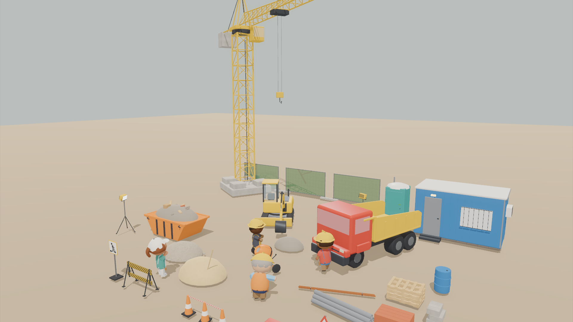 Renovation &amp Makeover Kit - 328 Low-Poly Models 3D Model