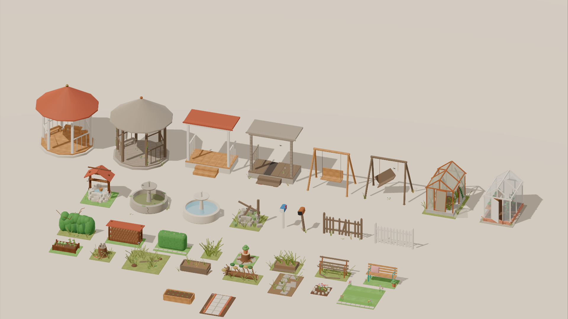 Renovation &amp Makeover Kit - 328 Low-Poly Models 3D Model